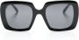 Moncler Eyewear Blance zonnebril met oversized montuur Zwart - Thumbnail 1