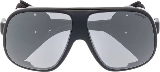 Moncler Eyewear Diffractor zonnebril met piloten montuur Zwart