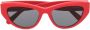Moncler Eyewear Modd zonnebril met cat-eye montuur Rood - Thumbnail 1