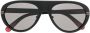 Moncler Eyewear Navigaze zonnebril met piloten montuur Zwart - Thumbnail 1