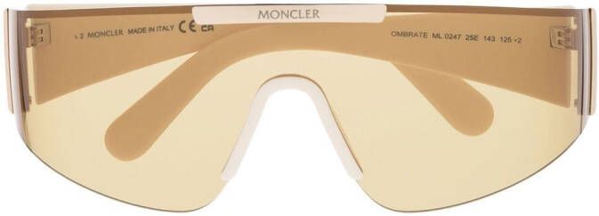Moncler Eyewear Zonnebril met masker montuur Wit