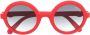 Moncler Eyewear Zonnebril met rond montuur Rood - Thumbnail 1