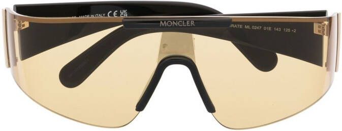 Moncler Eyewear Zonnebril met oversized montuur Zwart