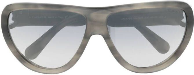 Moncler Eyewear Zonnebril met oversized montuur Grijs