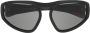 Moncler Eyewear Pentagra zonnebril met geometrisch montuur Zwart - Thumbnail 1