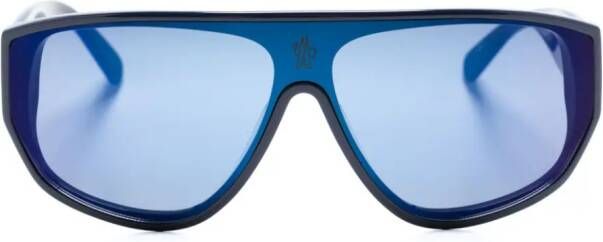 Moncler Eyewear Tronn zonnebril met logo Blauw