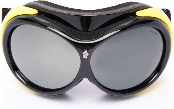 Moncler Eyewear Vaporice zonnebril met oversized montuur Zwart
