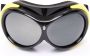 Moncler Eyewear Vaporice zonnebril met oversized montuur Zwart - Thumbnail 1