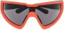 Moncler Eyewear Wrapid Shield zonnebril Oranje - Thumbnail 1
