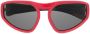 Moncler Eyewear Zonnebril met geometrisch montuur Rood - Thumbnail 1