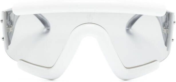 Moncler Eyewear Zonnebril met masker montuur Wit