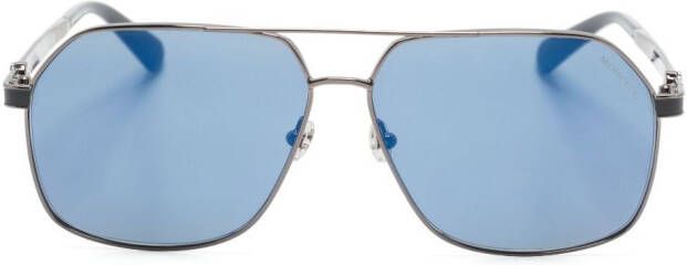 Moncler Eyewear Zonnebril met piloten montuur Grijs