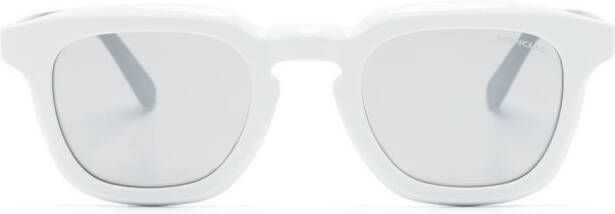 Moncler Eyewear Zonnebril met rond montuur Wit