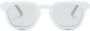 Moncler Eyewear Zonnebril met rond montuur Wit - Thumbnail 1