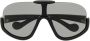 Moncler Eyewear Zonnebril met schild montuur Zwart - Thumbnail 1