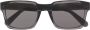 Moncler Eyewear Zonnebril met vierkant montuur Zwart - Thumbnail 1