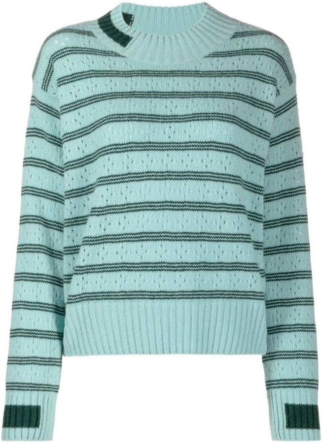 Moncler Gestreepte trui Blauw