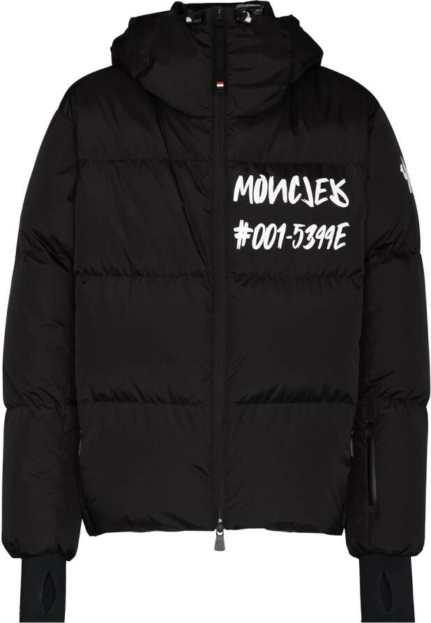 Moncler Grenoble Donsjack met rits Zwart