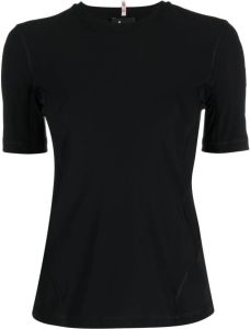 Moncler Grenoble embossed logo training T-shirt Zwart