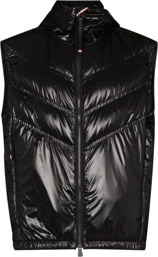 Moncler Grenoble Gewatteerde bodywarmer Zwart