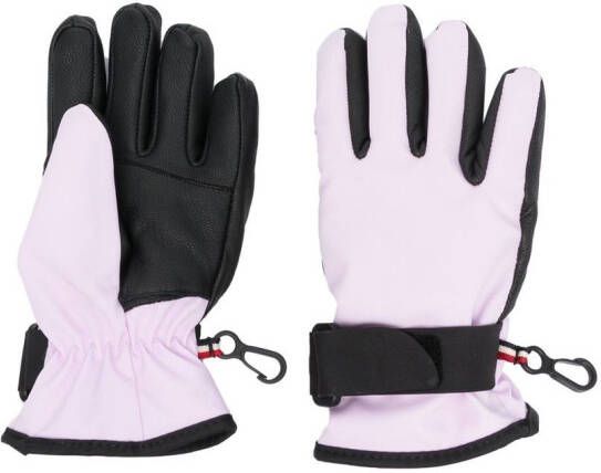 MONCLER GRENOBLE KIDS Handschoenen met logopatch Roze