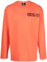 Moncler Grenoble T-shirt met logopatch Oranje - Thumbnail 1