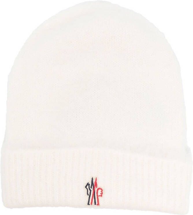 Moncler Grenoble Muts met logopatch Wit