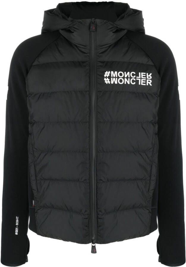 Moncler Grenoble Hoodie met logoprint Zwart