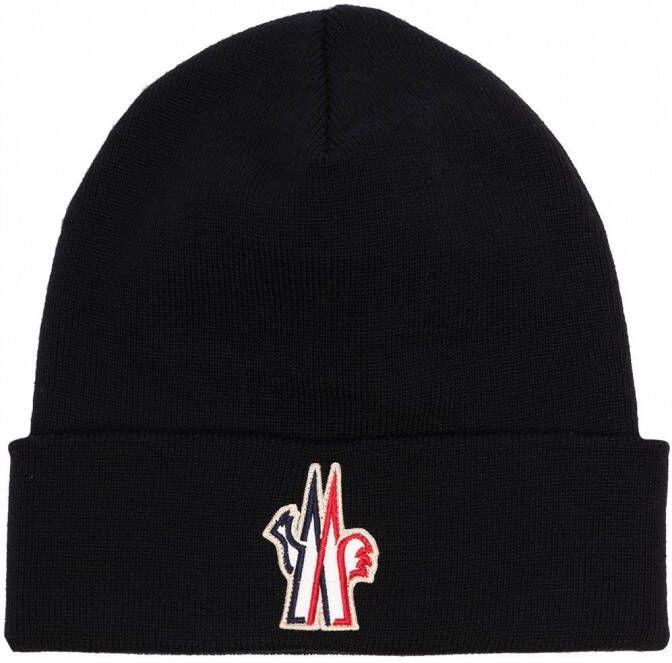 Moncler Grenoble Muts met logo Zwart
