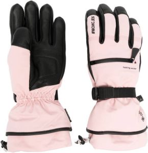 Moncler Grenoble Gewatteerde GORE-TEX handschoenen Roze