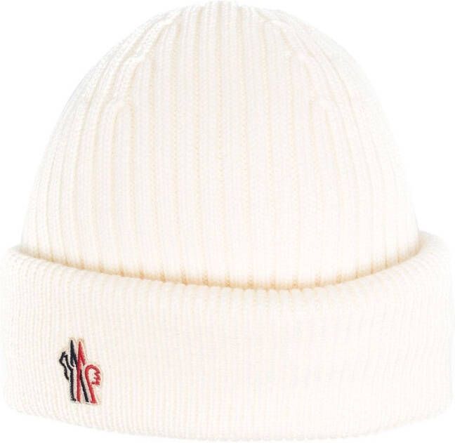 Moncler Grenoble Ribgebreide muts Beige