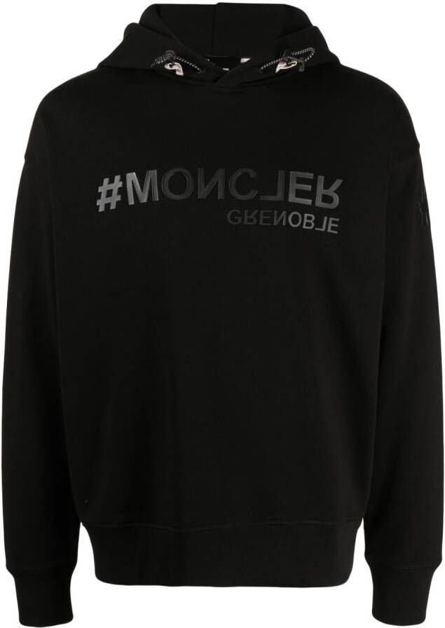 Moncler Grenoble Hoodie met logo Zwart