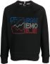 Moncler Grenoble Sweater met geborduurd logo Zwart - Thumbnail 1