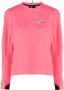 Moncler Grenoble Sweater met logopatch Roze - Thumbnail 1