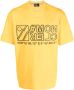 Moncler Grenoble T-shirt met logoprint Geel - Thumbnail 1