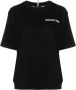 Moncler Grenoble T-shirt met logoprint Zwart - Thumbnail 1