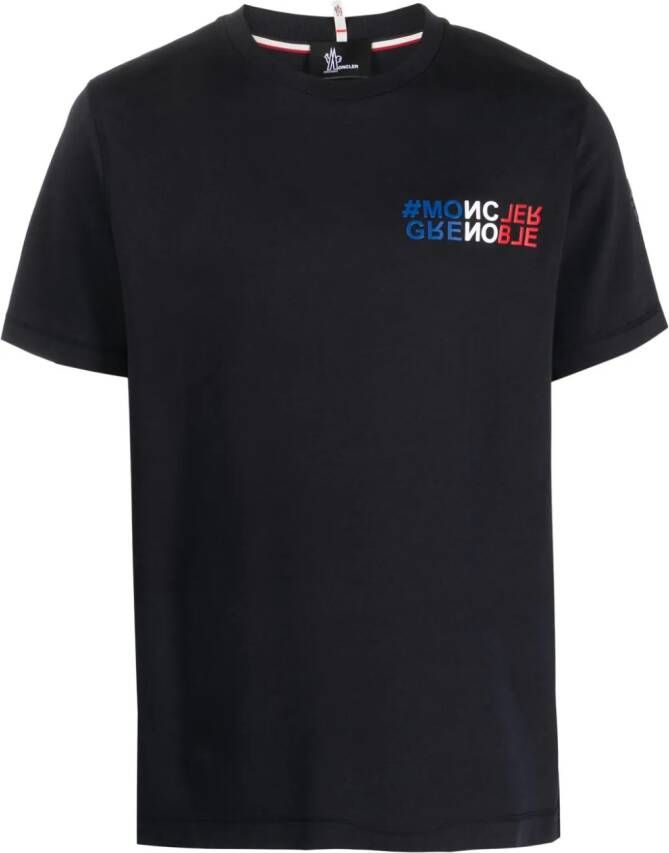 Moncler Grenoble T-shirt met print Blauw