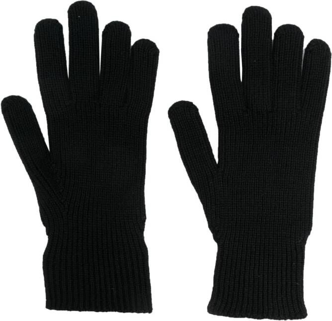 Moncler Handschoenen met logopatch Zwart