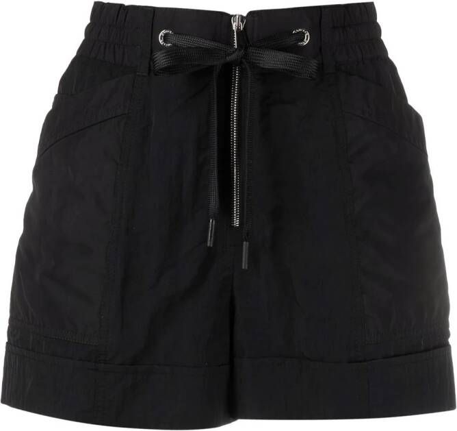 Moncler High waist shorts Zwart