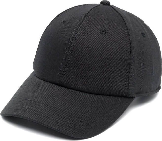 Moncler Honkbalpet met logoprint Zwart