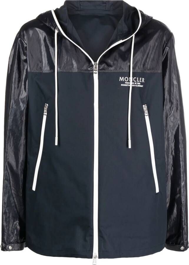Moncler Hoodie met logoprint Blauw