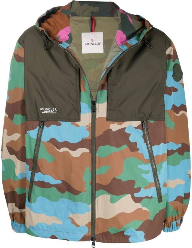 Moncler Jack met capuchon Groen