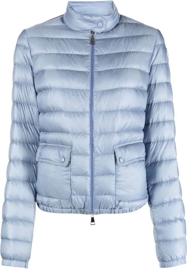 Moncler Lans zip-up padded jacket Blauw