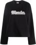 Moncler Sweater met logo applicatie Zwart - Thumbnail 1
