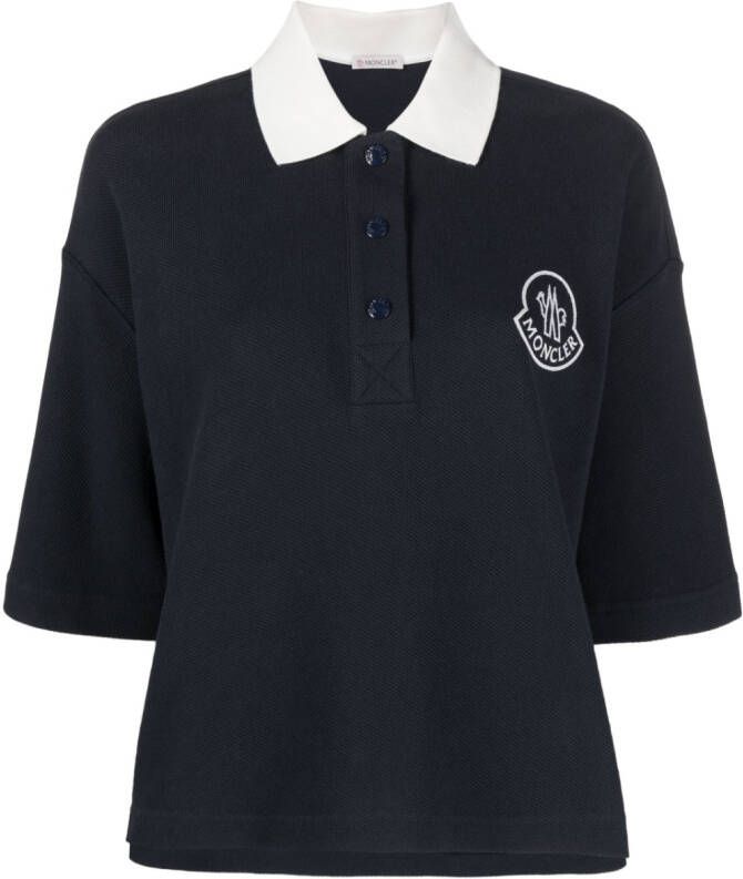 Moncler Rugby poloshirt Blauw