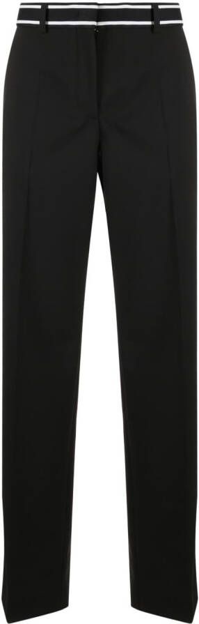Moncler Pantalon met logoband Zwart