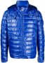 Moncler Donsjack met logopatch Blauw - Thumbnail 1