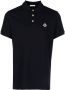 Moncler Poloshirt met logopatch Blauw - Thumbnail 1