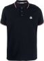 Moncler Poloshirt met logopatch Blauw - Thumbnail 1