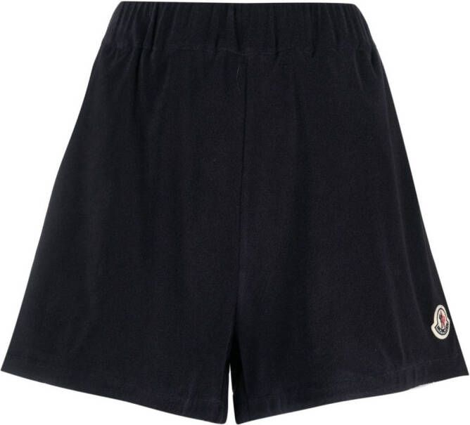 Moncler Shorts met logopatch Blauw